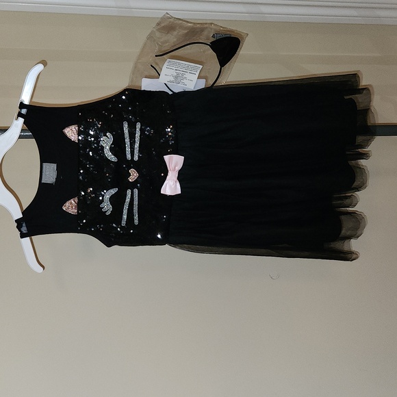 Kitty Cat Black Sequin Dress. NEW with Tags! - Picture 4 of 14